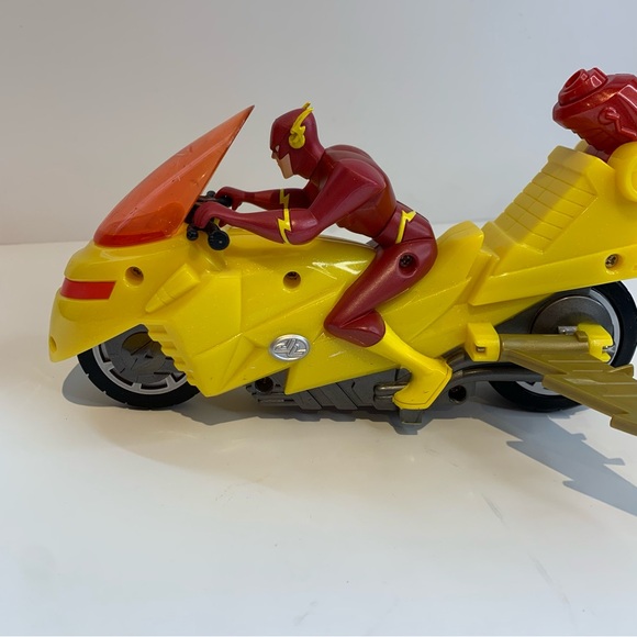 2003 Mattel Justice League Mission Vision The Flash Motorcycle DC Comics Vintage - Picture 2 of 11